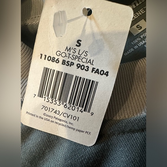 NWT- Men’s Small Patagonia Capilene Midweight Crew Baselayer Long Sleeve Shirt - Picture 3 of 5